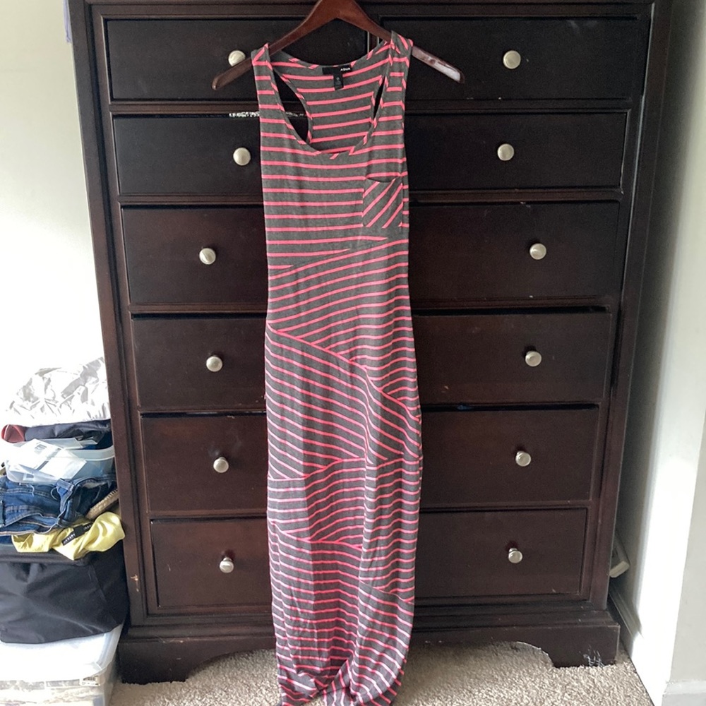 Aqua sleeveless maxi dress size small